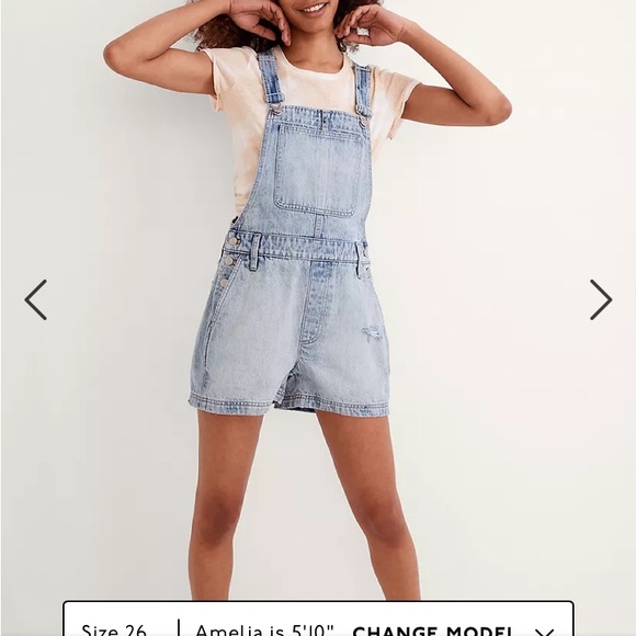 Madewell Pants - Madewell black denim short overalls size xs